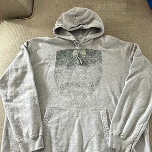 Grey Port and Company Ring Spun Hoodie